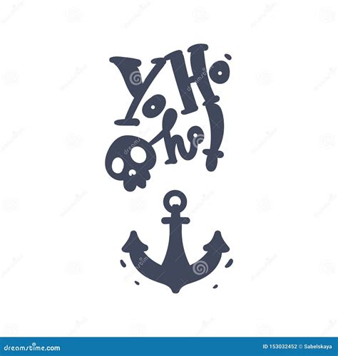 Vector Skull Crossbones Jolly Roger Pirates Anchor Stock Vector