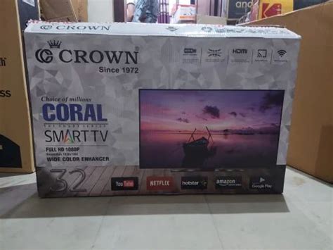 Black Crown 32 Inch Smart LED 1 Year Warranty IPS At Rs 6997 Piece In