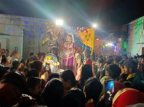 The Procession Came Out From Neelkanth Mahadev Temple With Music Flowers Were Showered In