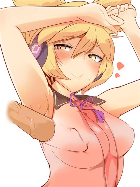 Rule 34 1boy 1girls Armpit Fetish Armpit Sex Armpits Arms Above Head Blonde Hair Blush