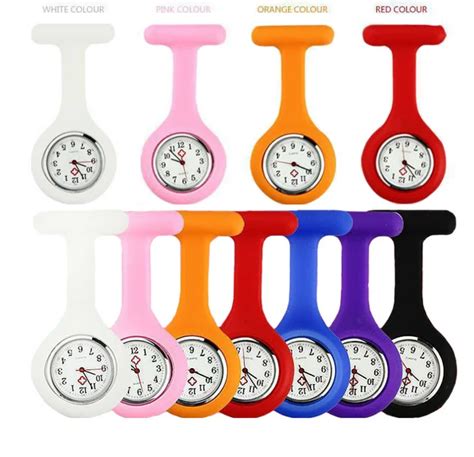 Waterproof Digital Breast Nurse Watch /brooch Nurse Doctor Watch Of Silicone Rubber - Buy Nurse ...