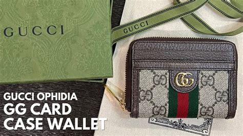 Gucci Ophidia Gg Card Case Wallet Unboxing Youtube