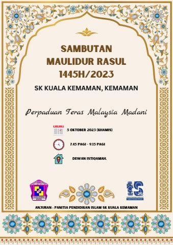 BUKU PROGRAM SAMBUTAN MAULIDUR RASUL SK KUALA KEMAMAN Mariatul