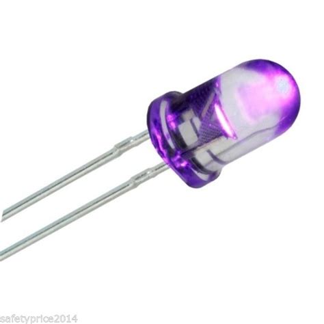 Kit 50 Diodos Led 5mm Uv Ultravioleta Safetyprice Electronics