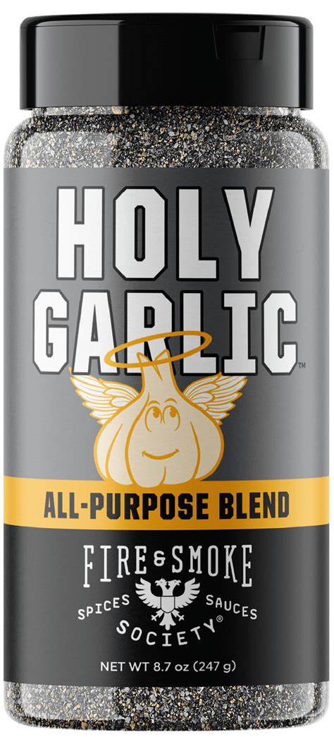 Fire And Smoke Society Holy Garlic All Purpose Seasoning 87 Oz Mixed