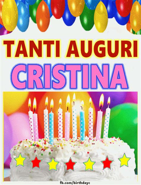 Buon Compleanno CRISTINA Immagini HBDAY ART IT