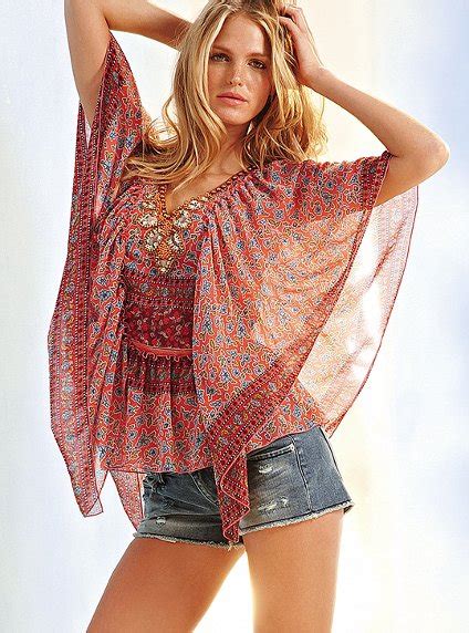 Victoria S Secret Fashion Drapped Red Blue Victoria Secret Summer Top 2011