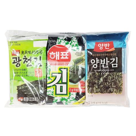 【お試しセット】韓国海苔 3種各2袋 6袋 韓国海苔 韓国食品 自家製 70300470韓国広場 韓国食品のお店 通販