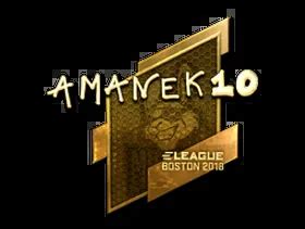 Sticker AmaNEk Gold Boston 2018 Tradeit