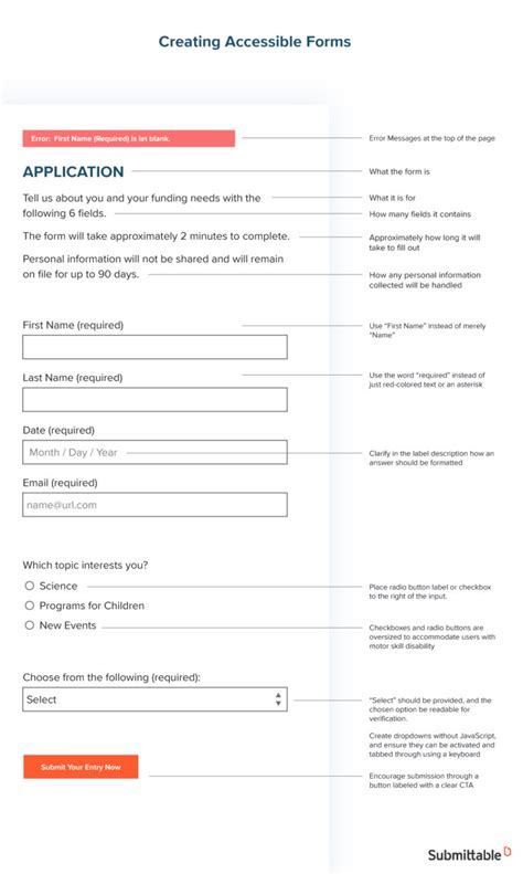 The Ultimate Guide To Creating Accessible Submission Forms