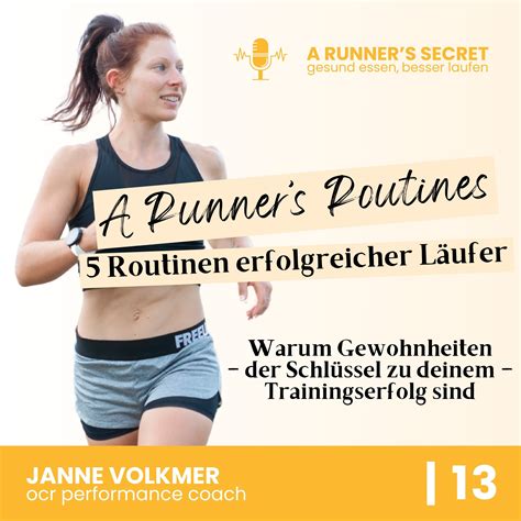 A Runners Routines Routinen Erfolgreicher L Uferinnen So