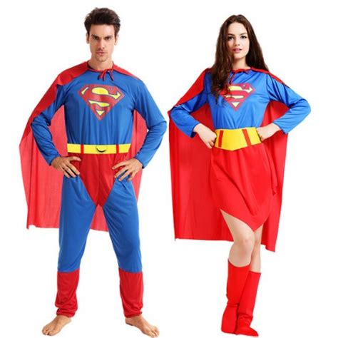 Superman Superwoman Costume For Couples