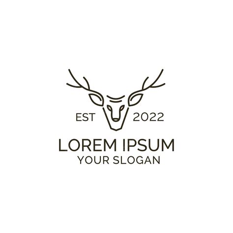 Premium Vector Deer Head Logo Design Template Illustration