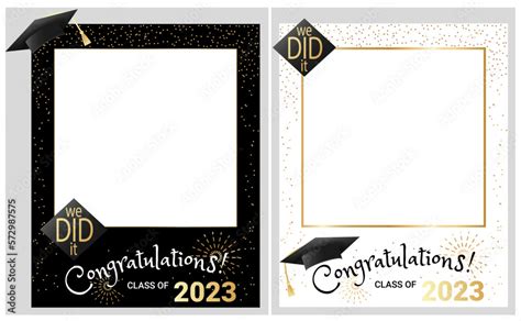 Congratulations Graduates Class Of 2023 Photo Booth Props Set