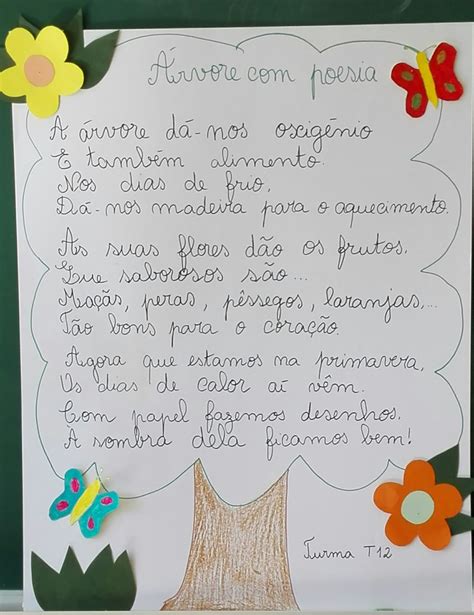 Biblioteca Escolar Gracinda Castanheira Árvore Poesia