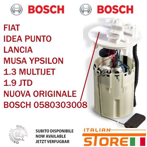 0580303008 46472382 51746634 Fiat Idea Punto Musa Ypsilon Pompa