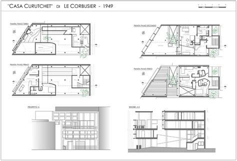 Piante Prospetto Sezione Architettura Costruzione Clubhouse