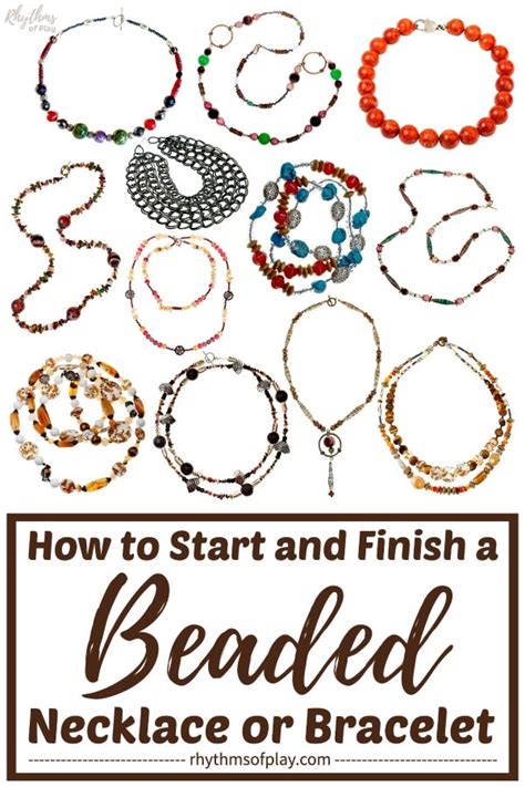 How To Make Start And Finish A Beaded Necklace Or Bracelet Rop