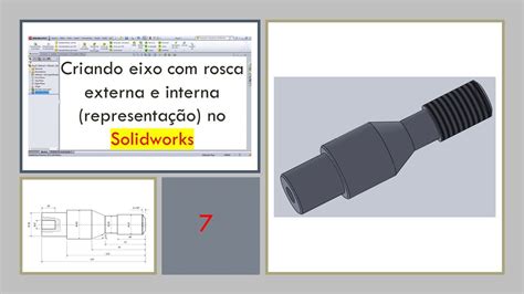 Criando Eixo Rosca Externa E Interna Representa O No