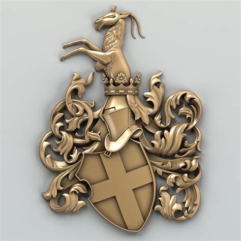 3d Model Decorative Coat Arms