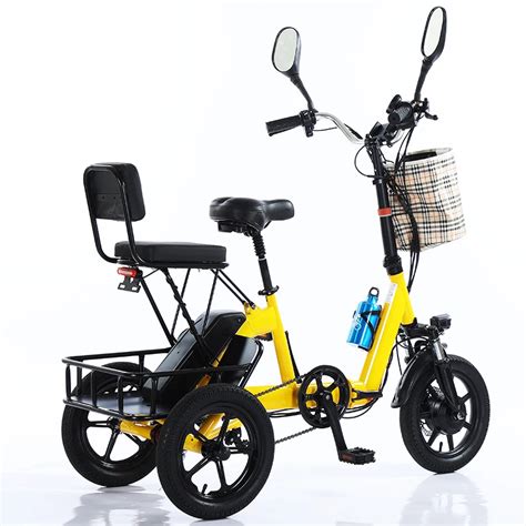 Tricycle Lectrique Pliant Pour Adulte Batterie Au Lithium 48V