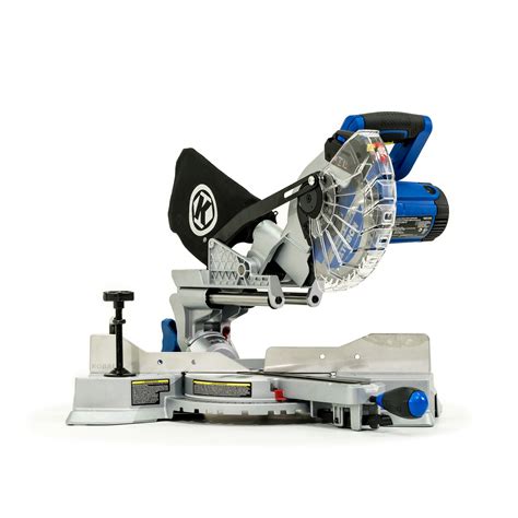 Kobalt In Dual Bevel Sliding Compound Miter Saw With Laser