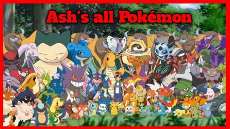 Ash All Pokemon List With Names And Images Infoupdate Org