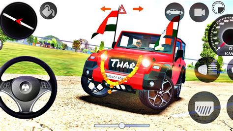 Dollar Song Modified 😈 Mahindra Red Thar Indian Car Simulator 3d