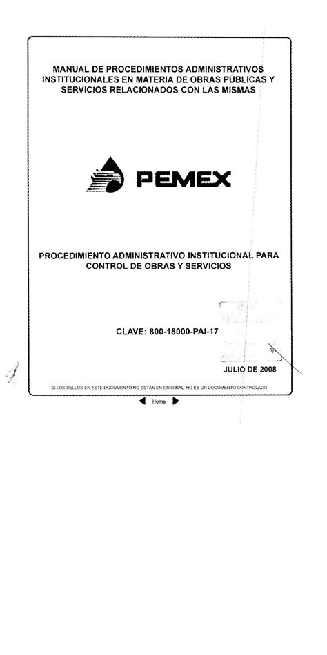 PDF Control De Obra Norma Pemex DOKUMEN TIPS