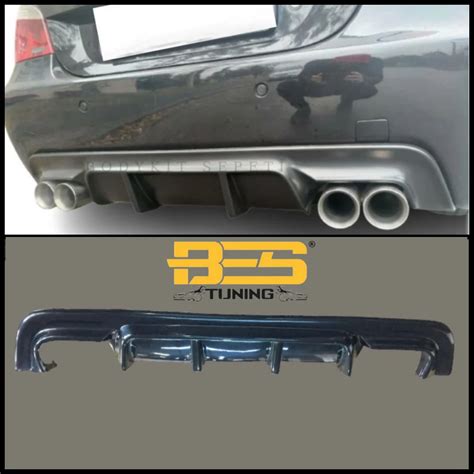 Car Rear Bumper Lip Diffuser Spoiler Rear Side Splitters Flaps For Bmw