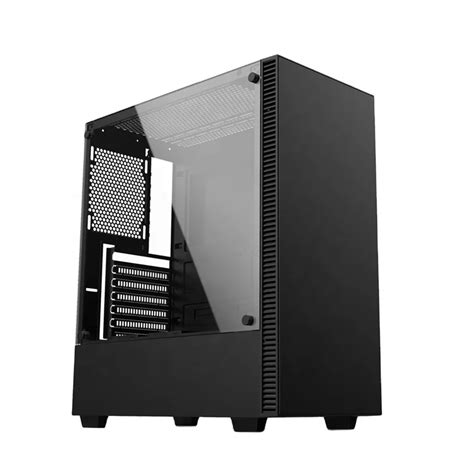 Entry Level Tempered Glass Gaming Pc Cabinet Case Gaming With 2pcs Ssd