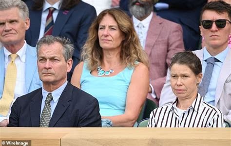 Lady Sarah Chatto Spotted In The Royal Box At Wimbledon Daily Mail Online