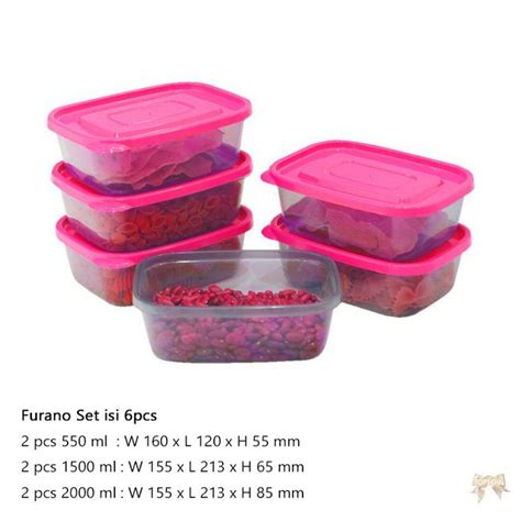 Furano Calista Lunch Box Contains 6pcs Lunch Box Food Container Shopee Malaysia