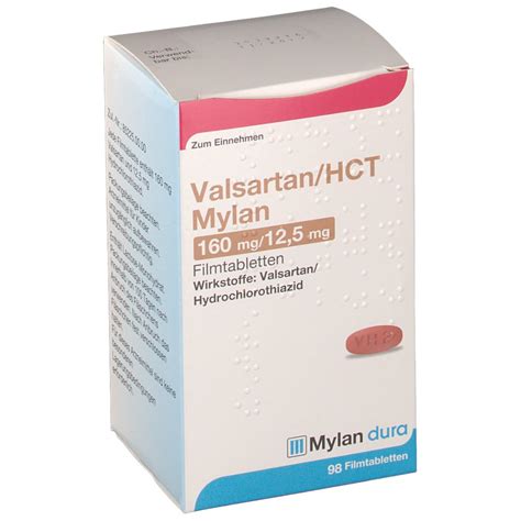 Valsartanhct Mylan 160 Mg125 Mg Filmtabletten Shop