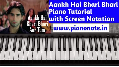 Aankh Hai Bhari Bhari Aur Tum Piano Tutorial Julius Murmu Keyboard Tumse Accha Koun Hai