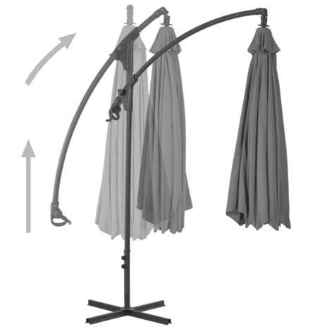 Parasol Meuble De Jardin En Porte Faux Avec M T En Acier X Cm