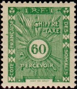 Stamp: Figure (French Somaliland (Somali Coast)) (Postage due stamps ...