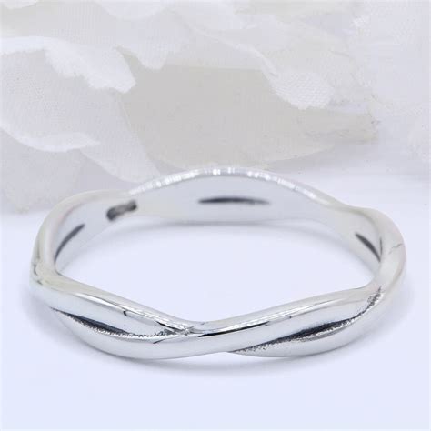 3mm Filigree Swirl Design Braid Band Ring 925 Sterling Silver Band