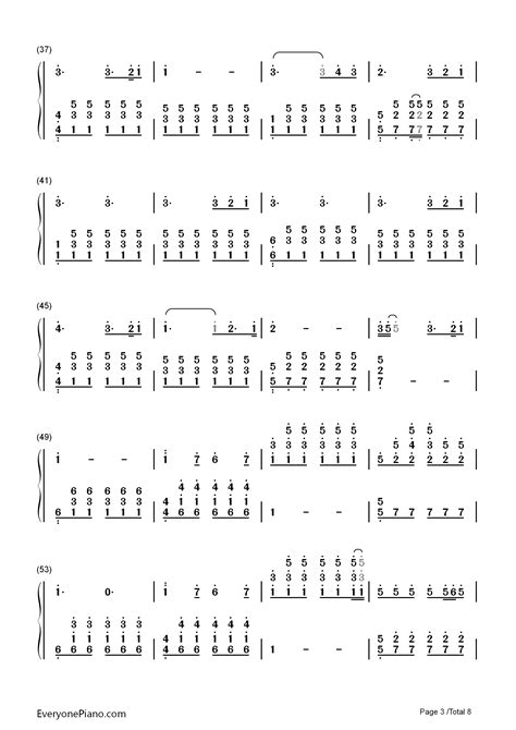 Perfect Ed Sheeran双手简谱预览3 钢琴谱文件（五线谱、双手简谱、数字谱、midi、pdf）免费下载