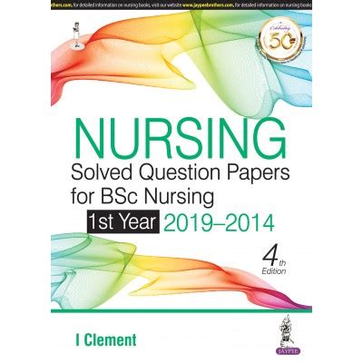 Nursing Solved Question Papers For BSc Nursing 1st Year 2019 2014 4th