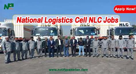 National Logistics Corporation NLC Jobs 2024 Online Apply Notify Pakistan