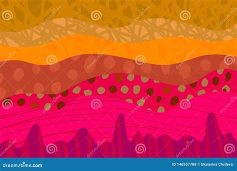 Hell Landscape, Infernal Stone Cave Cartoon Vector Illustration ...