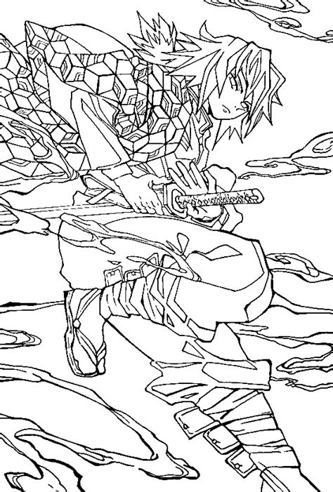 Printable Giyu Tomioka Coloring Pages Anime Coloring Pages Porn Sex