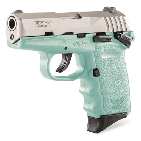 Sccy Cpx Semi Automatic Mm Barrel Blue Stainless