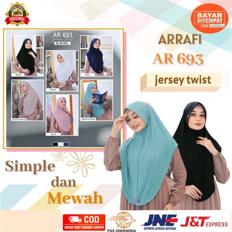 Jual Jilbab Hijab Kerudung Bergo Instan Arrafi Ar Terbaru Krudung