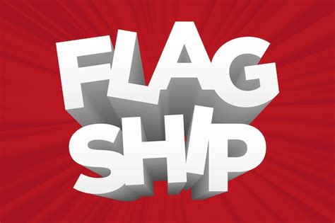 premium vector typography  flagship product promotional headline