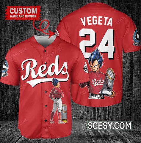 Cincinnati Reds X Vegeta Super Saiyan Dragon Ball Z With Trophy Custom