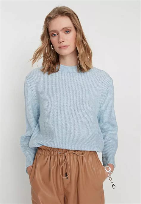 Buy Trendyol Soft Textured Basic Knit Sweater Online ZALORA Malaysia