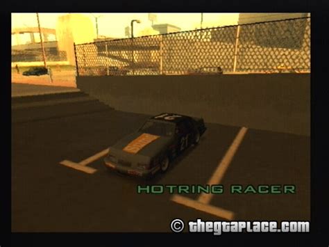 Gta San Andreas Vehicle Locations Cheats Hints Characters Hotring Racer