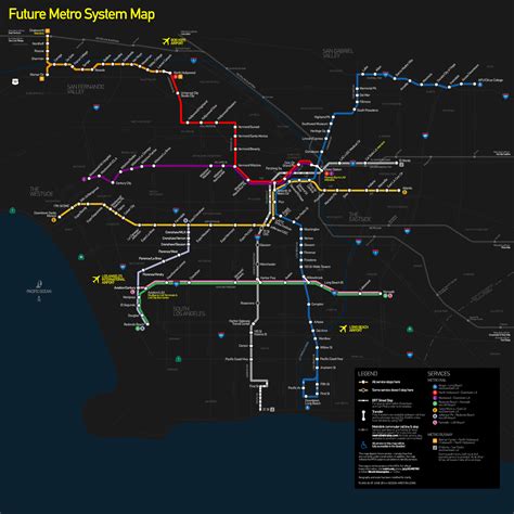 LA 2023 Metro System Map [1920 X 1920] : r/MapPorn